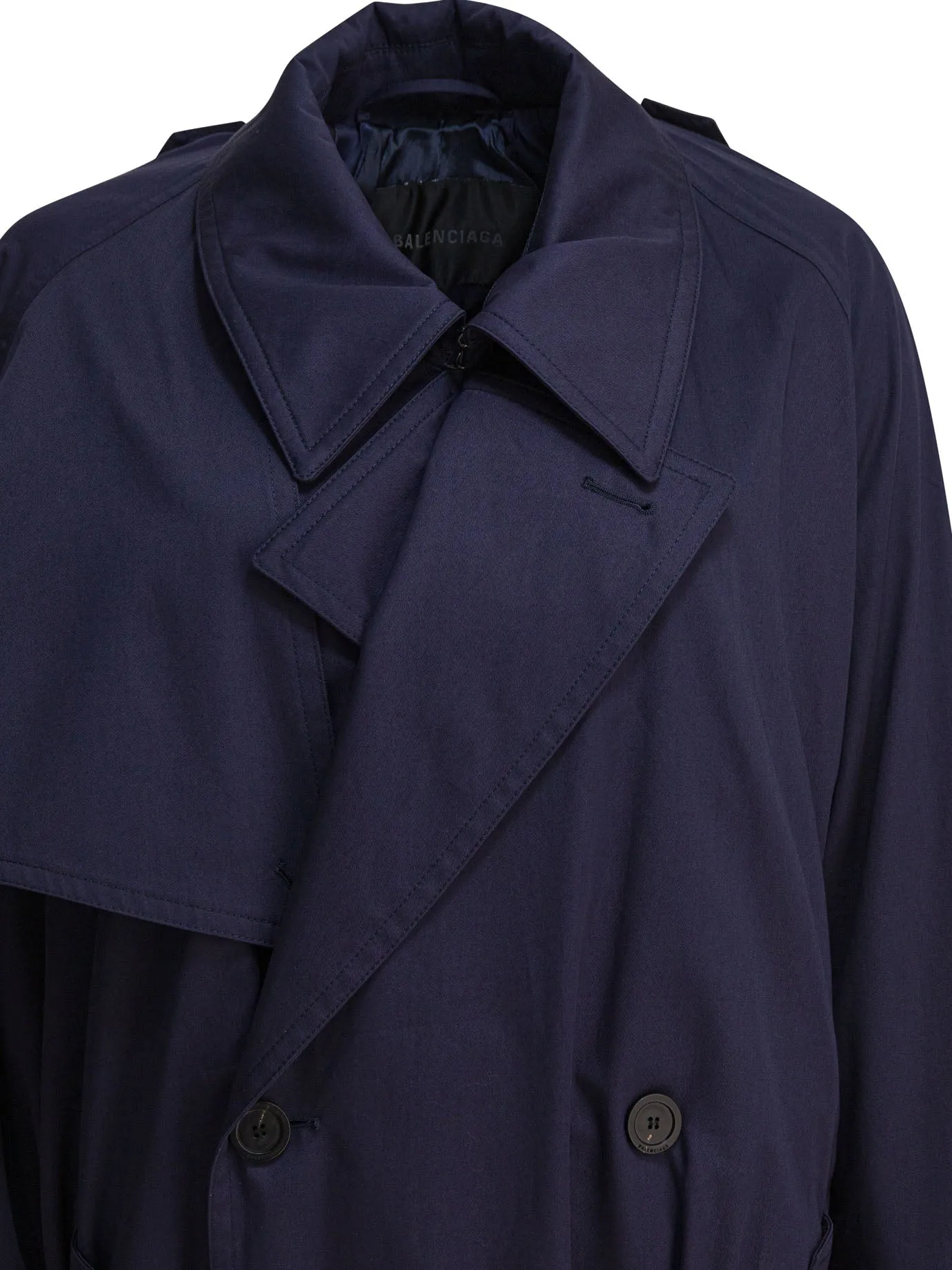 BLUE COTTON COAT sold by Lord & Taylor product image thumbnail 3