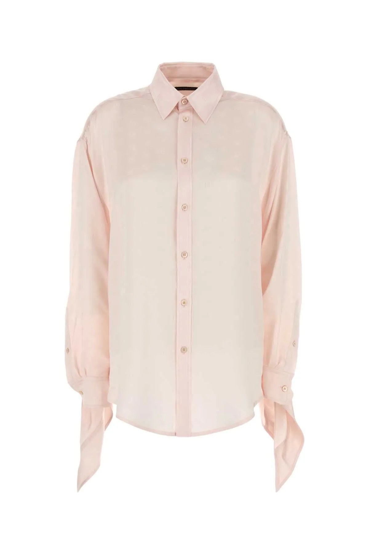 PASTEL PINK SATIN SHIRT sold by Lord & Taylor