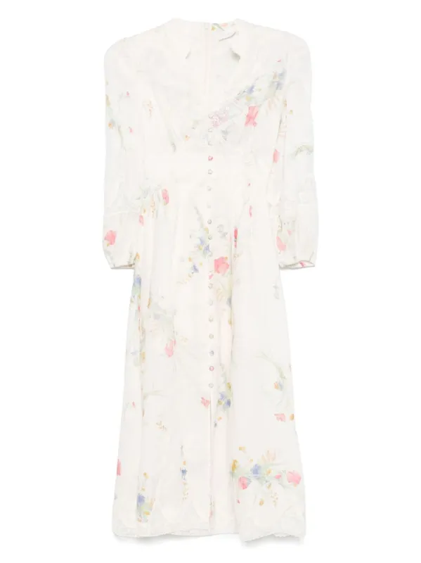 LUCKY LINEN MIDI DRESS sold by Lord & Taylor