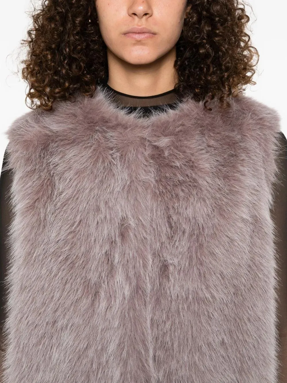 FAUX FUR VEST sold by Lord & Taylor product image thumbnail 5