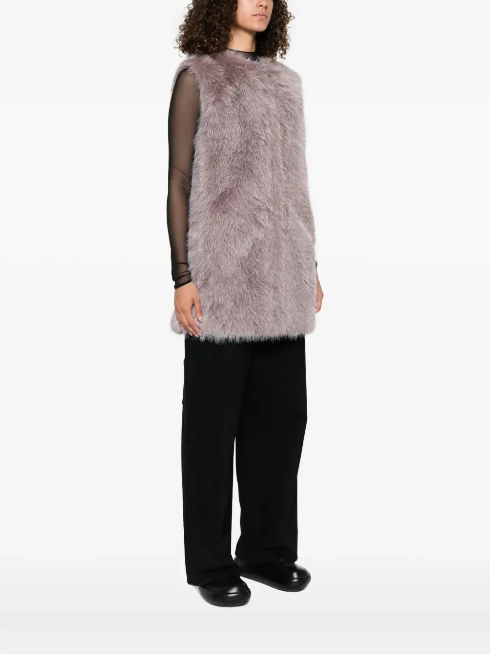 FAUX FUR VEST sold by Lord & Taylor product image thumbnail 3