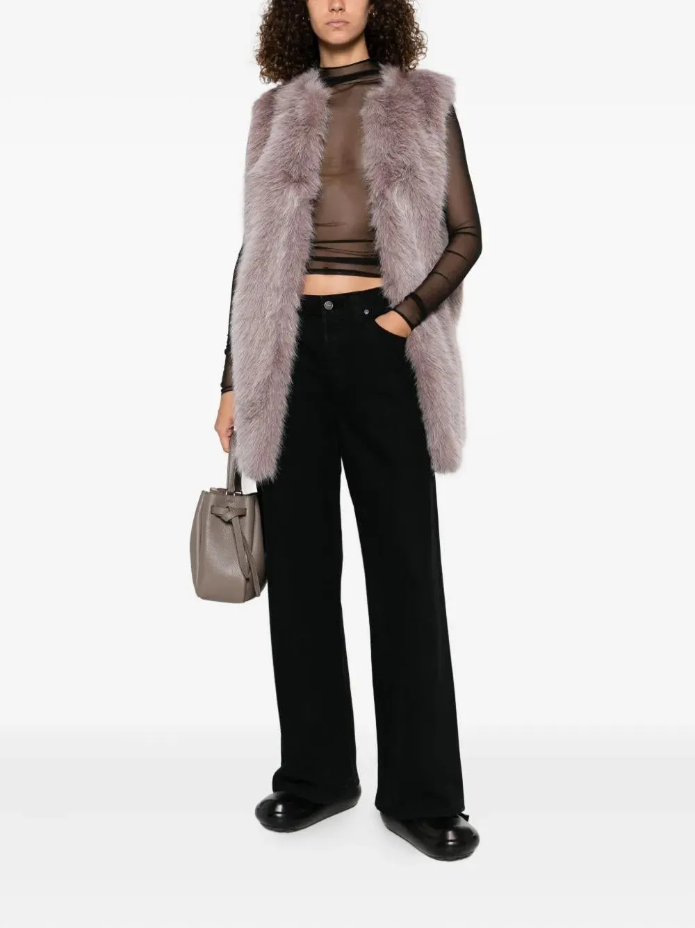 FAUX FUR VEST sold by Lord & Taylor product image thumbnail 2