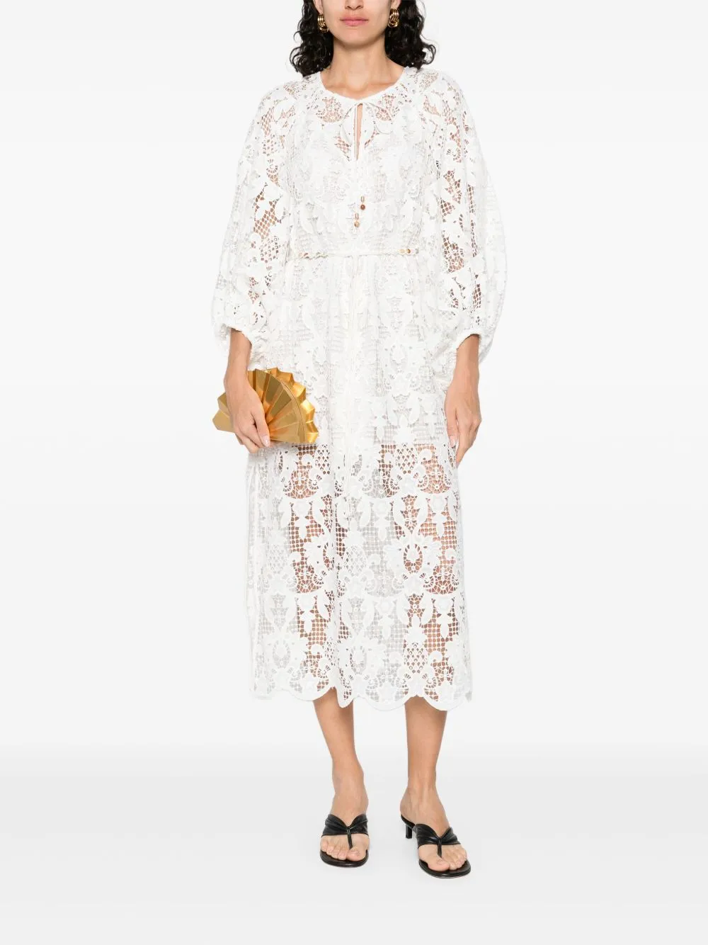 COCO LACE MIDI DRESS sold by Lord & Taylor product image thumbnail 4