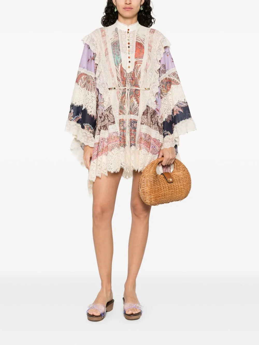 RHIANNON PRINTED COTTON MINI DRESS sold by Lord & Taylor product image thumbnail 4