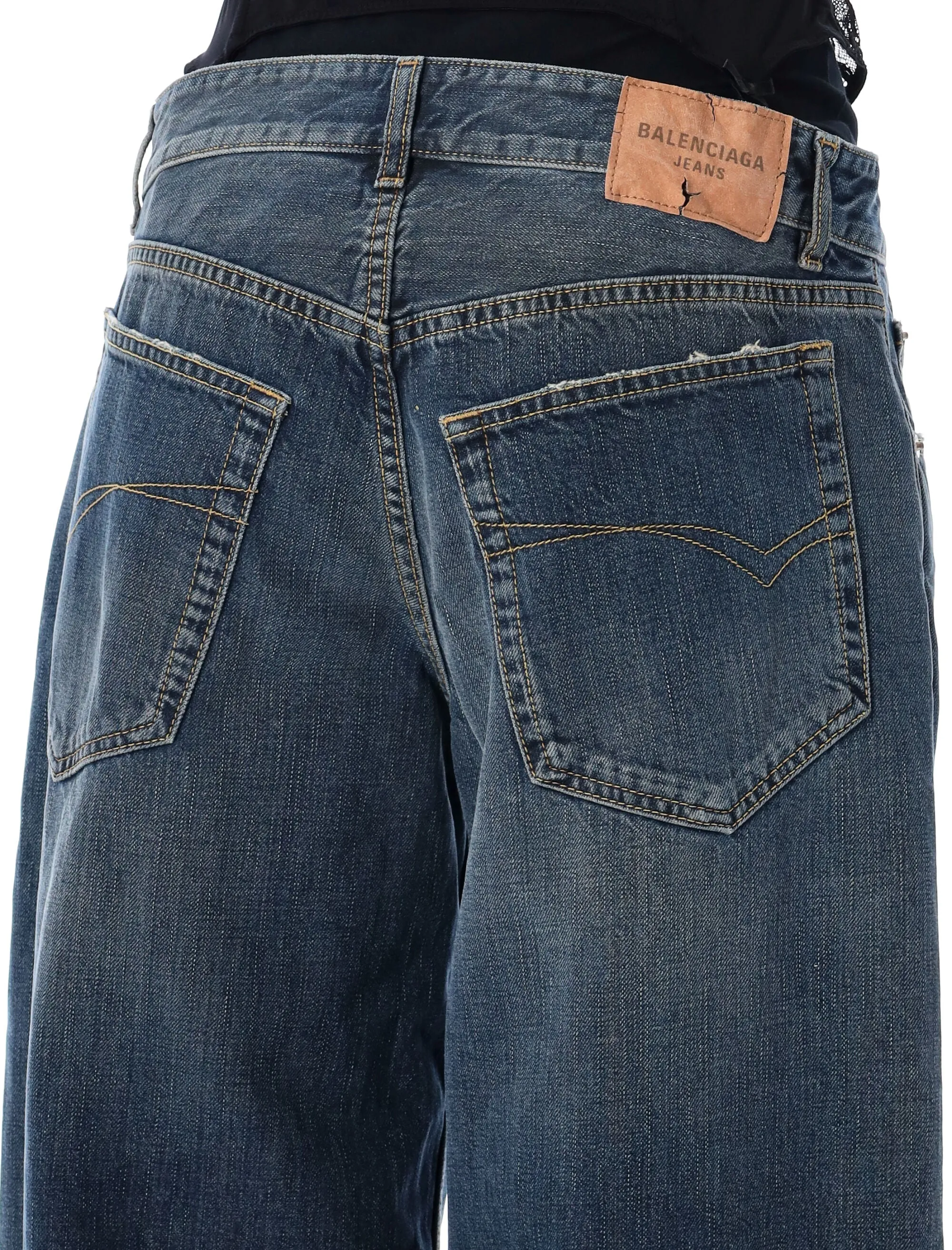 DENIM BAGGY JEANS sold by Lord & Taylor product image thumbnail 3