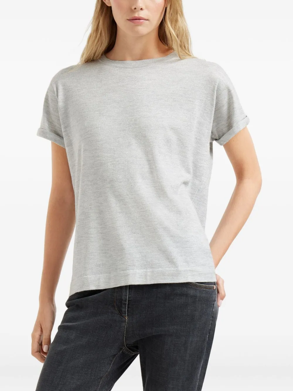 CASHMERE AND SILK T-SHIRT sold by Lord & Taylor product image thumbnail 5