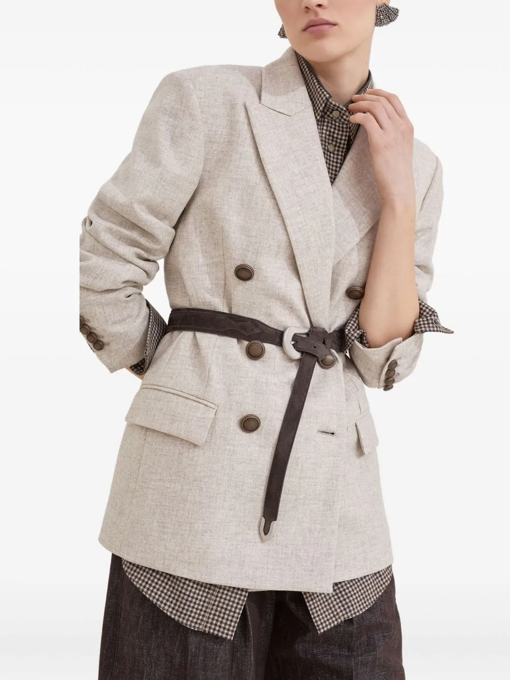 WOOL DOUBLE-BREASTED JACKET sold by Lord & Taylor product image thumbnail 5