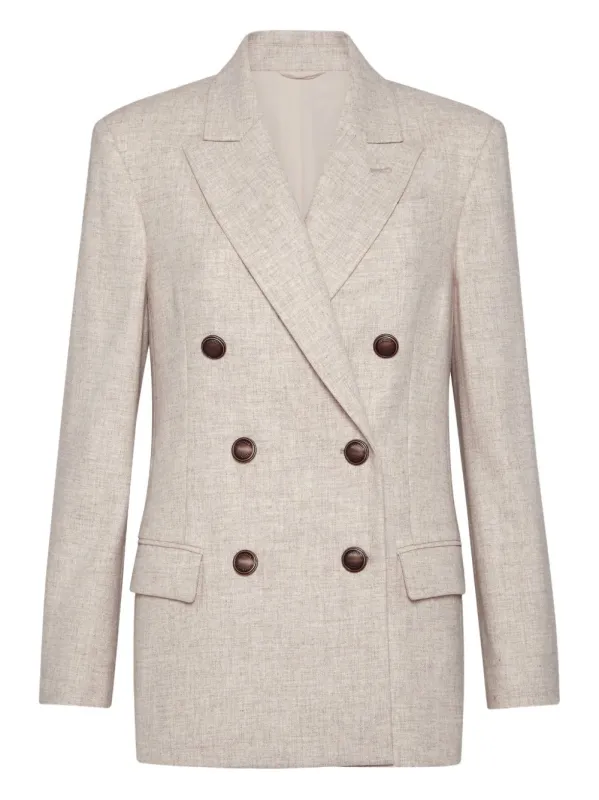 WOOL DOUBLE-BREASTED JACKET sold by Lord & Taylor