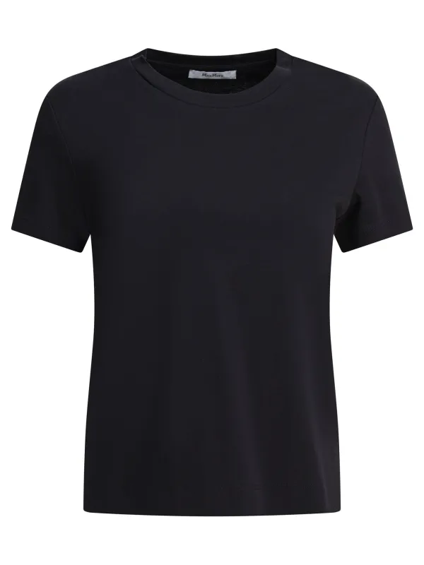 BLACK COTTON T-SHIRT made by MaxMara