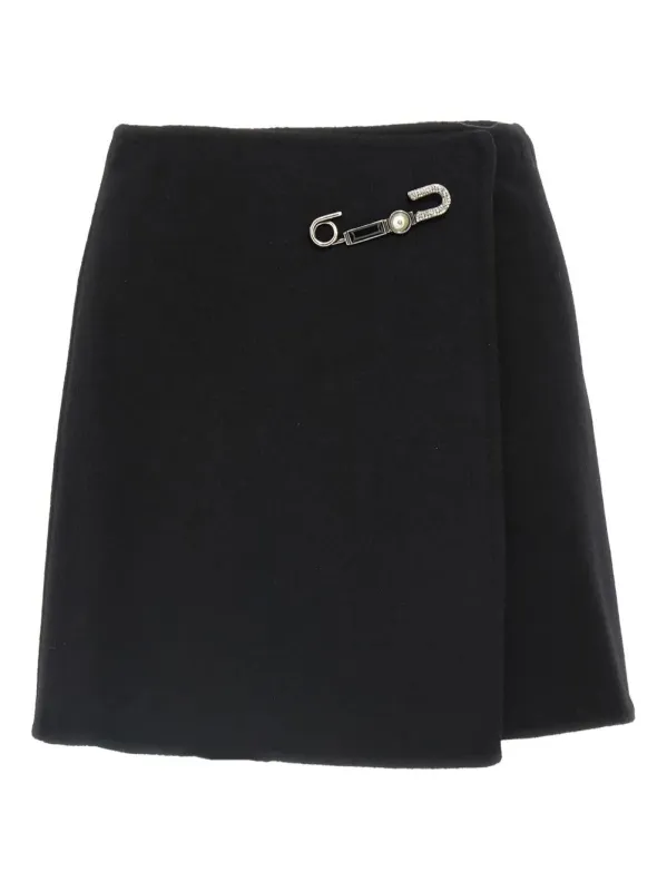 ELEGANT SKIRT MADE FROM VIRGIN WOOL FEATURING JEWEL DETAILS sold by Lord & Taylor