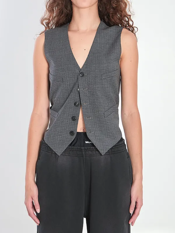 CHAIN-ACCENTED VEST made by Alexander Wang