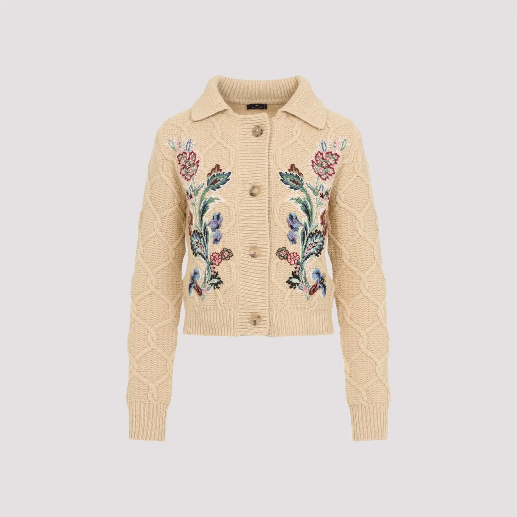 CARDIGAN WITH FLORAL EMBROIDERY sold by Lord & Taylor product image thumbnail 2