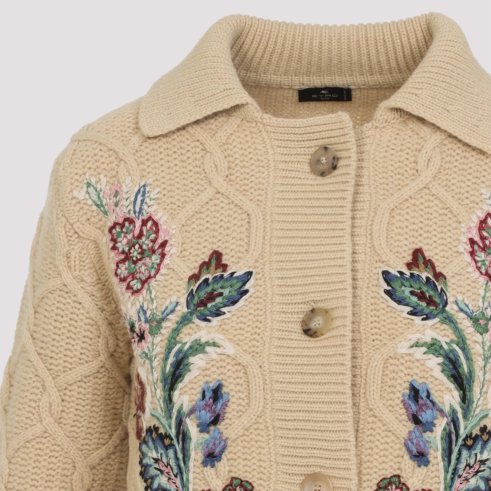 CARDIGAN WITH FLORAL EMBROIDERY sold by Lord & Taylor product image thumbnail 4