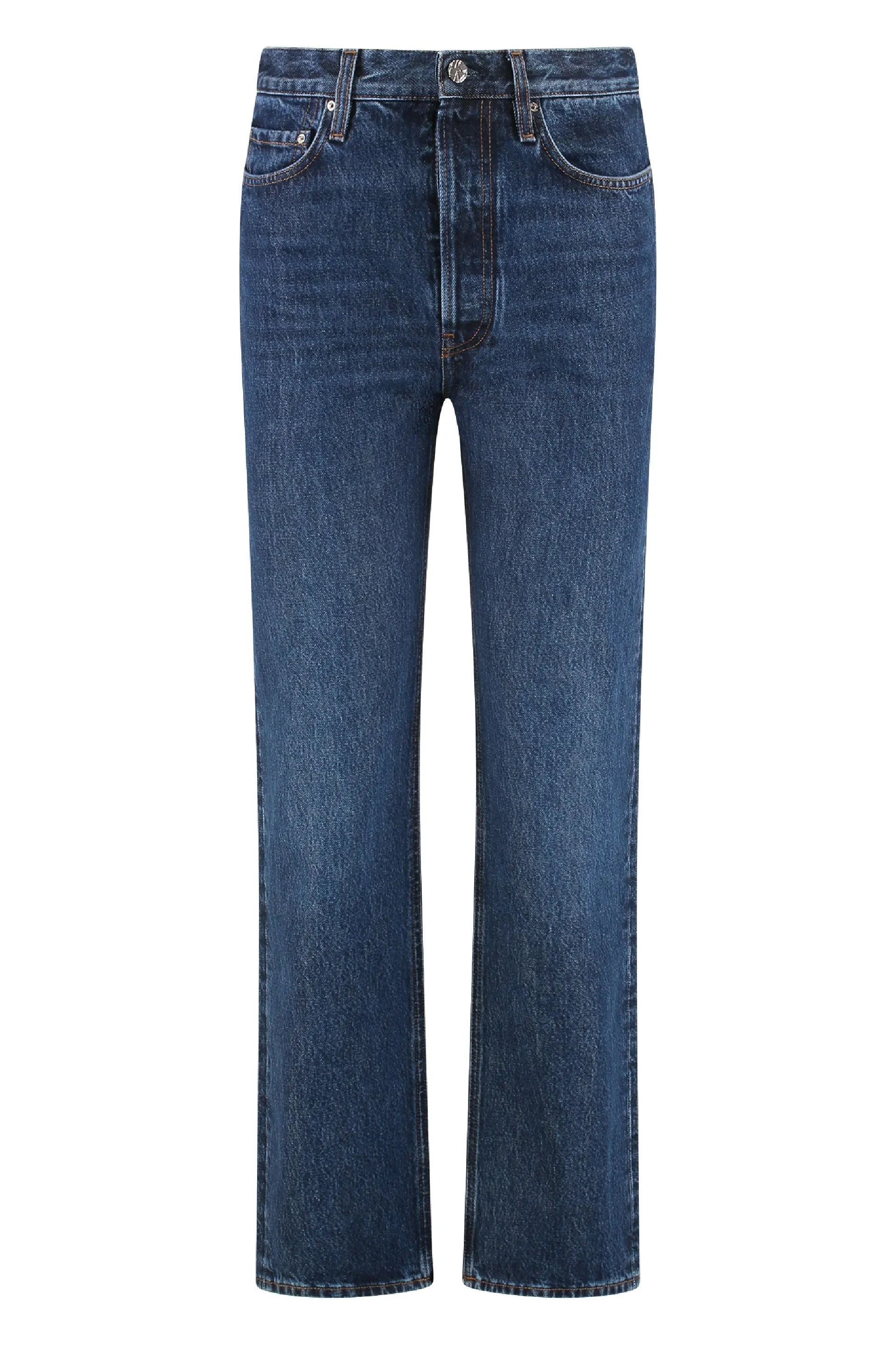 5-POCKET STRAIGHT-LEG JEANS sold by Lord & Taylor