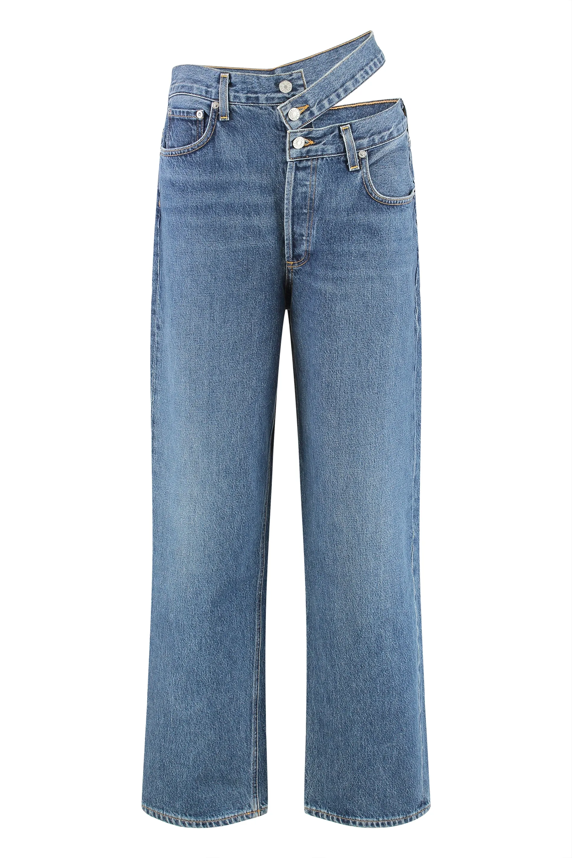 5-POCKET STRAIGHT-LEG JEANS sold by Lord & Taylor