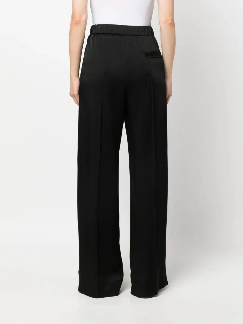 BLACK SATIN WIDE-LEG PANT sold by Lord & Taylor product image thumbnail 4