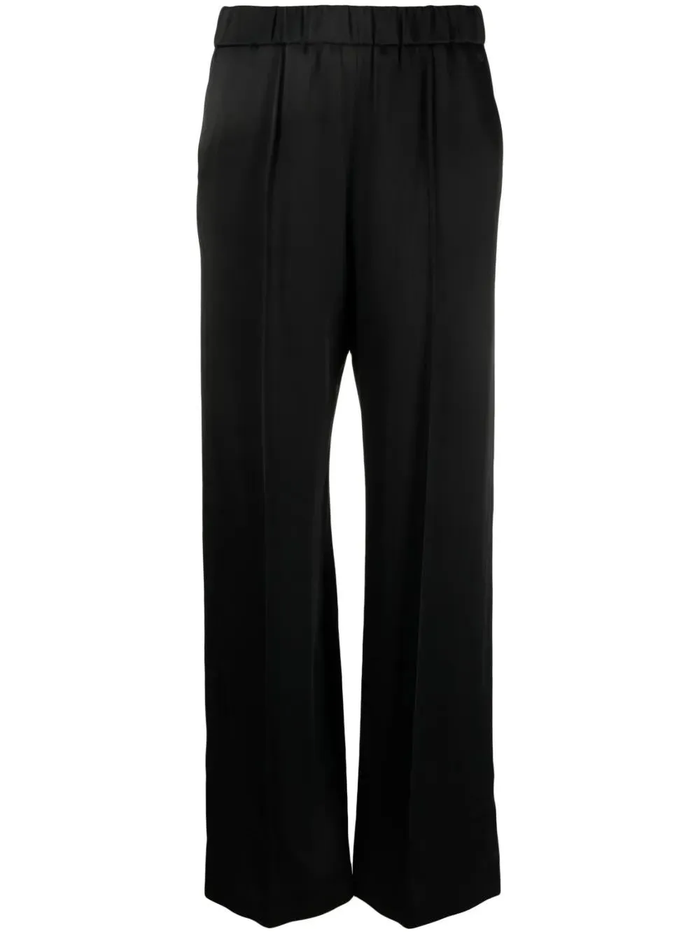 BLACK SATIN WIDE-LEG PANT sold by Lord & Taylor