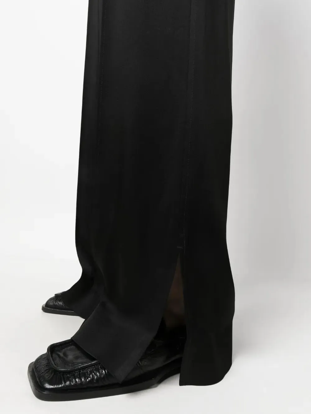 BLACK SATIN WIDE-LEG PANT sold by Lord & Taylor product image thumbnail 5