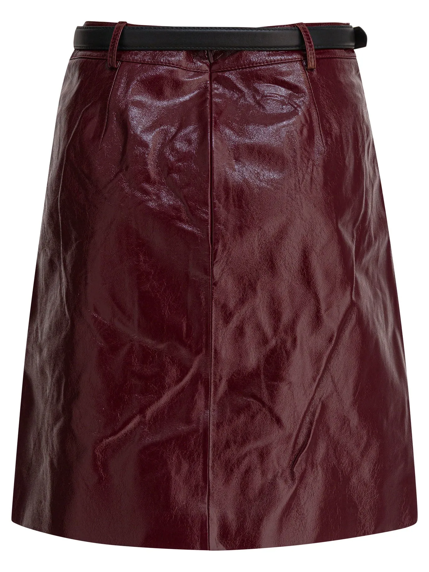 BORDEAUX LEATHER SKIRT sold by Lord & Taylor product image thumbnail 2