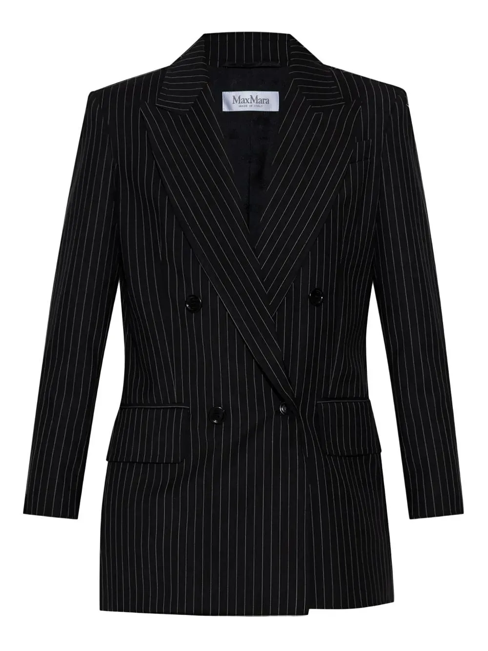 MATTIA - PINSTRIPED WOOL DOUBLE-BREASTED BLAZER sold by Lord & Taylor