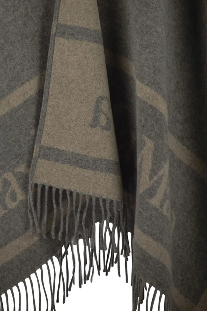 HILDESTD - JACQUARD WOOL PONCHO sold by Lord & Taylor product image thumbnail 4