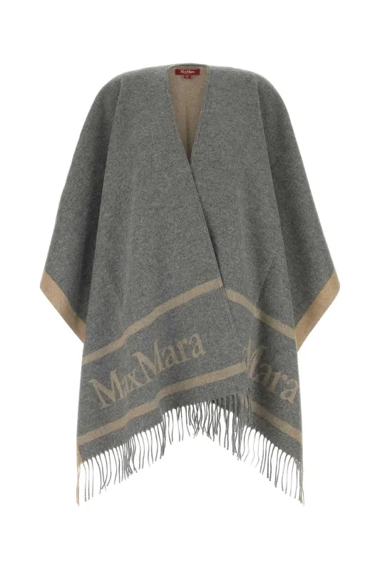 HILDESTD - JACQUARD WOOL PONCHO sold by Lord & Taylor