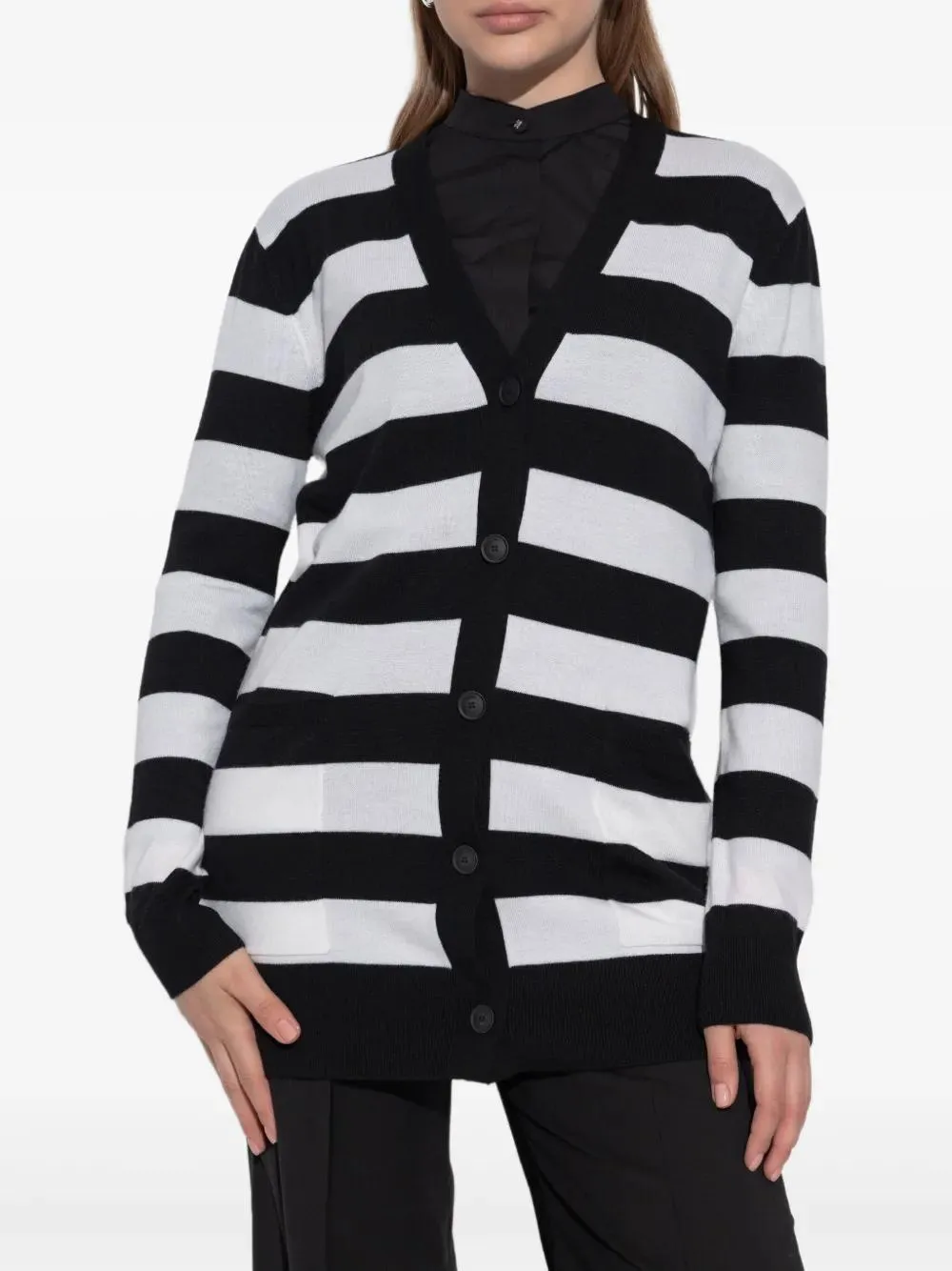 FIEMME - LONG STRIPED WOOL CARDIGAN sold by Lord & Taylor product image thumbnail 3