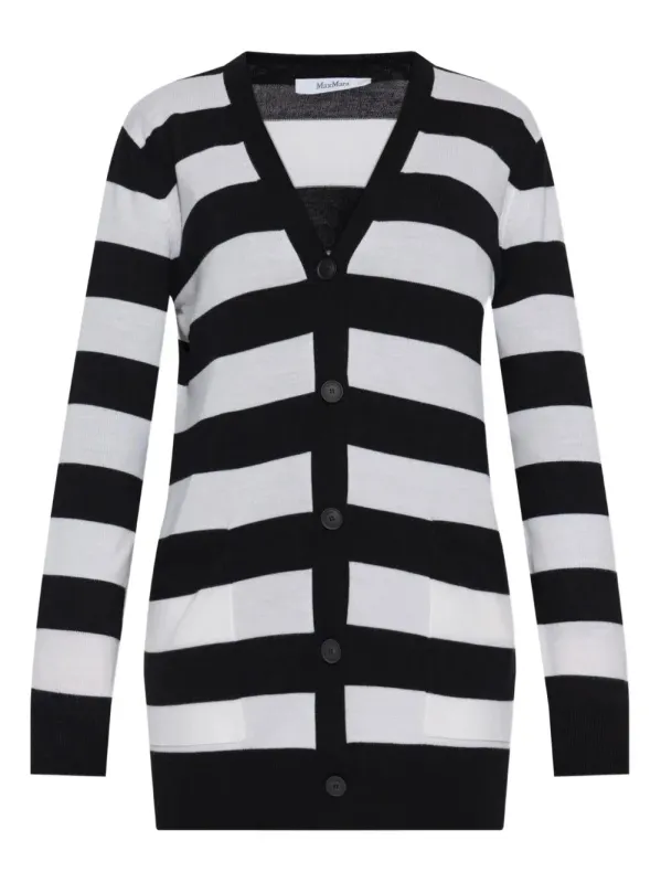 FIEMME - LONG STRIPED WOOL CARDIGAN sold by Lord & Taylor