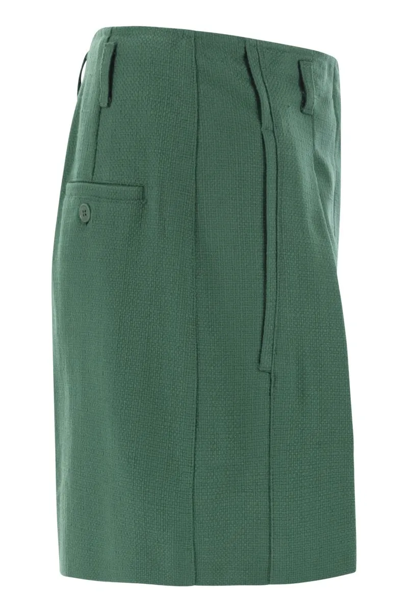 PANDORO - COTTON BERMUDA SHORTS WITH DARTS sold by Lord & Taylor product image thumbnail 3