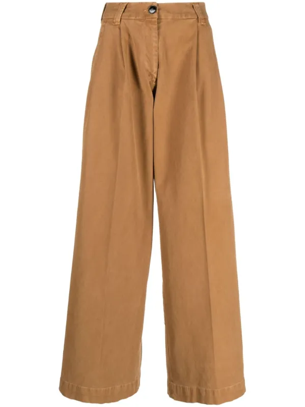 WIDE LEG COTTON TROUSERS sold by Lord & Taylor