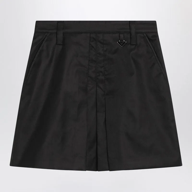 BLACK MINI SKIRT IN RE-NYLON sold by Lord & Taylor