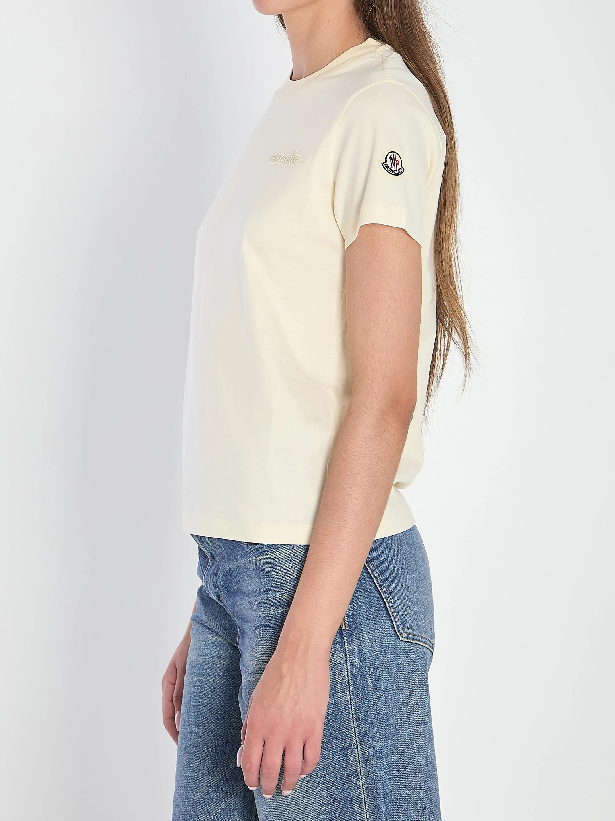 BEADED LOGO T-SHIRT sold by Lord & Taylor product image thumbnail 2