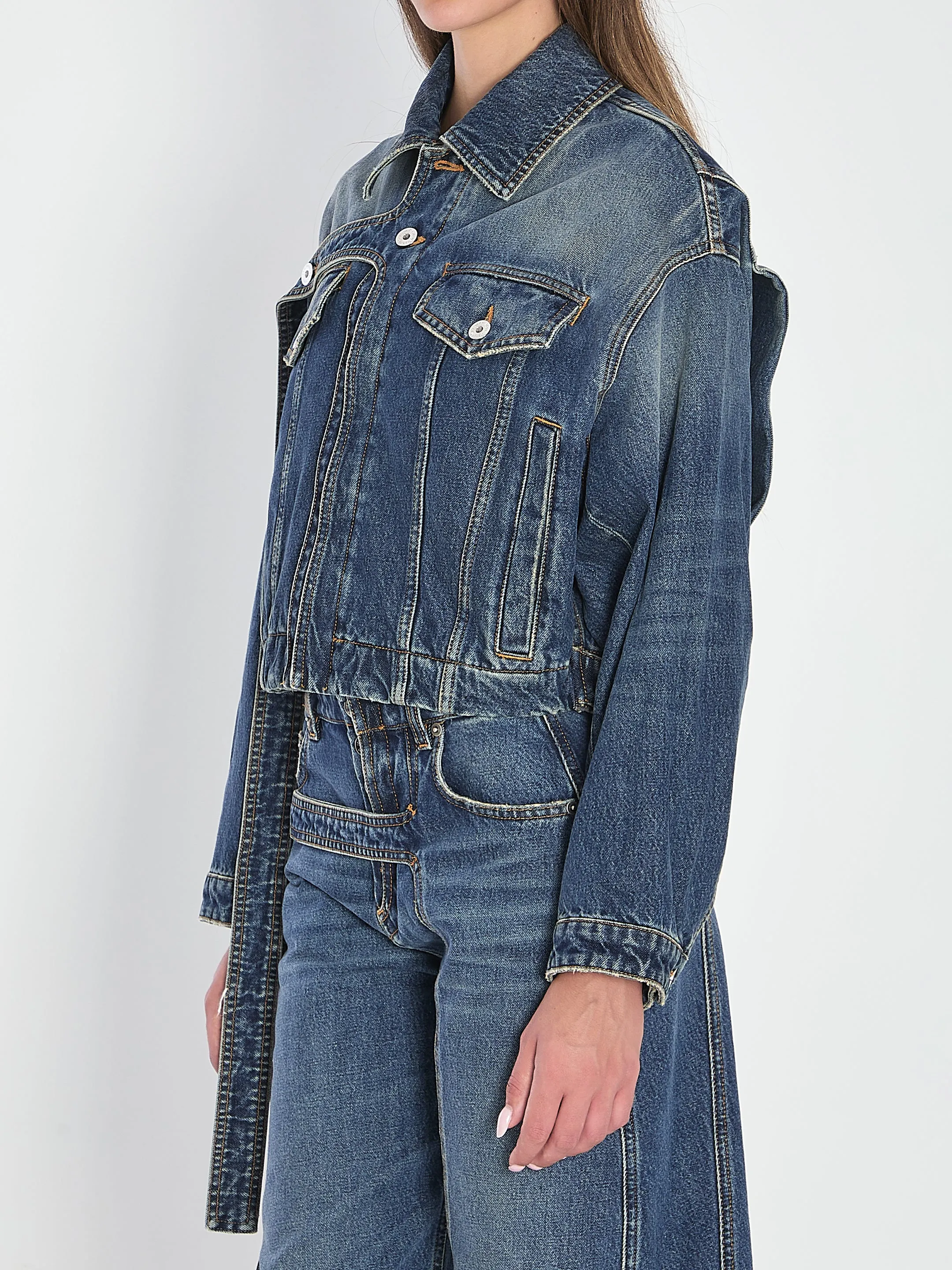 STRAP JACKET IN DENIM sold by Lord & Taylor product image thumbnail 2
