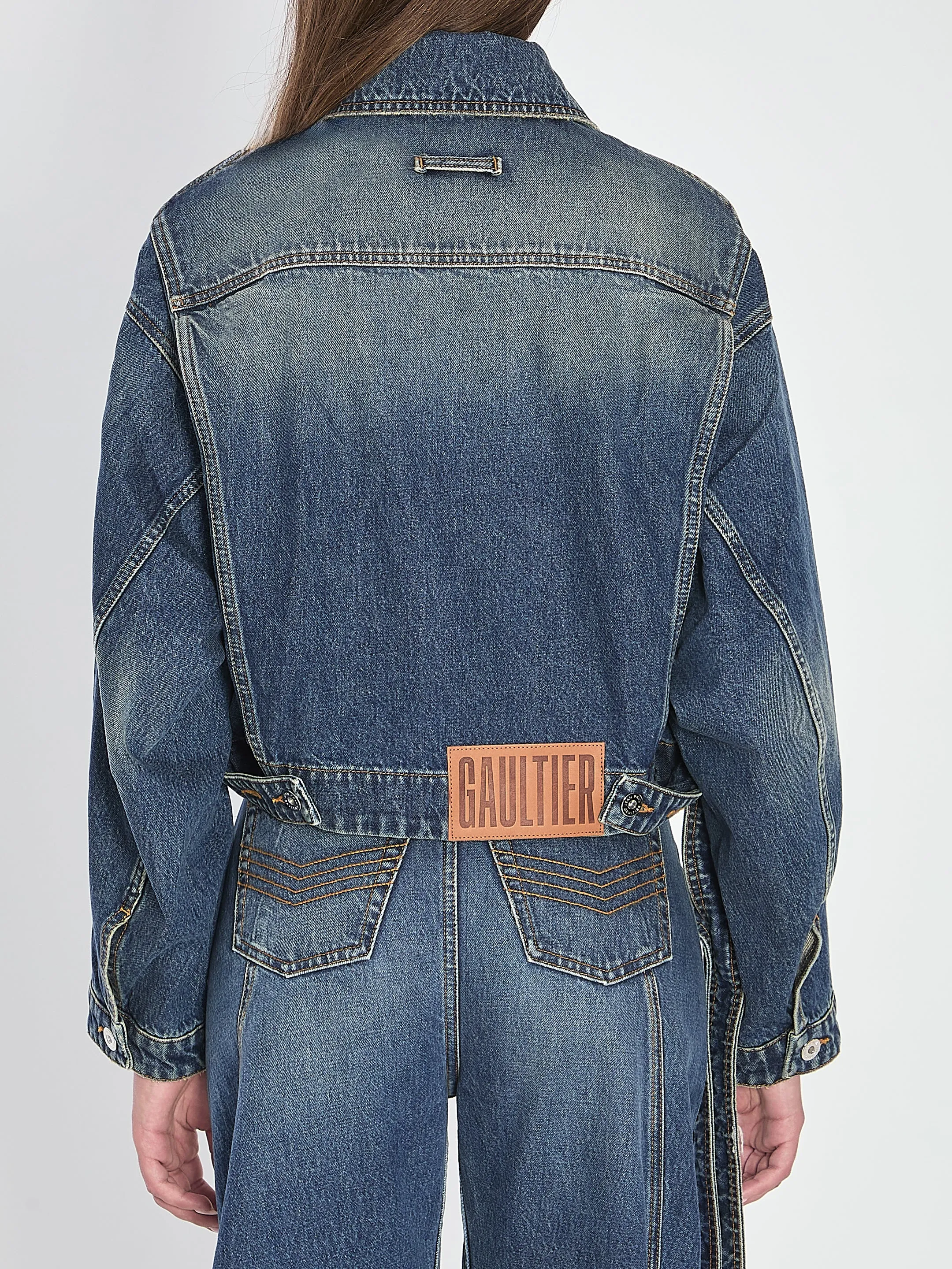 STRAP JACKET IN DENIM sold by Lord & Taylor product image thumbnail 4