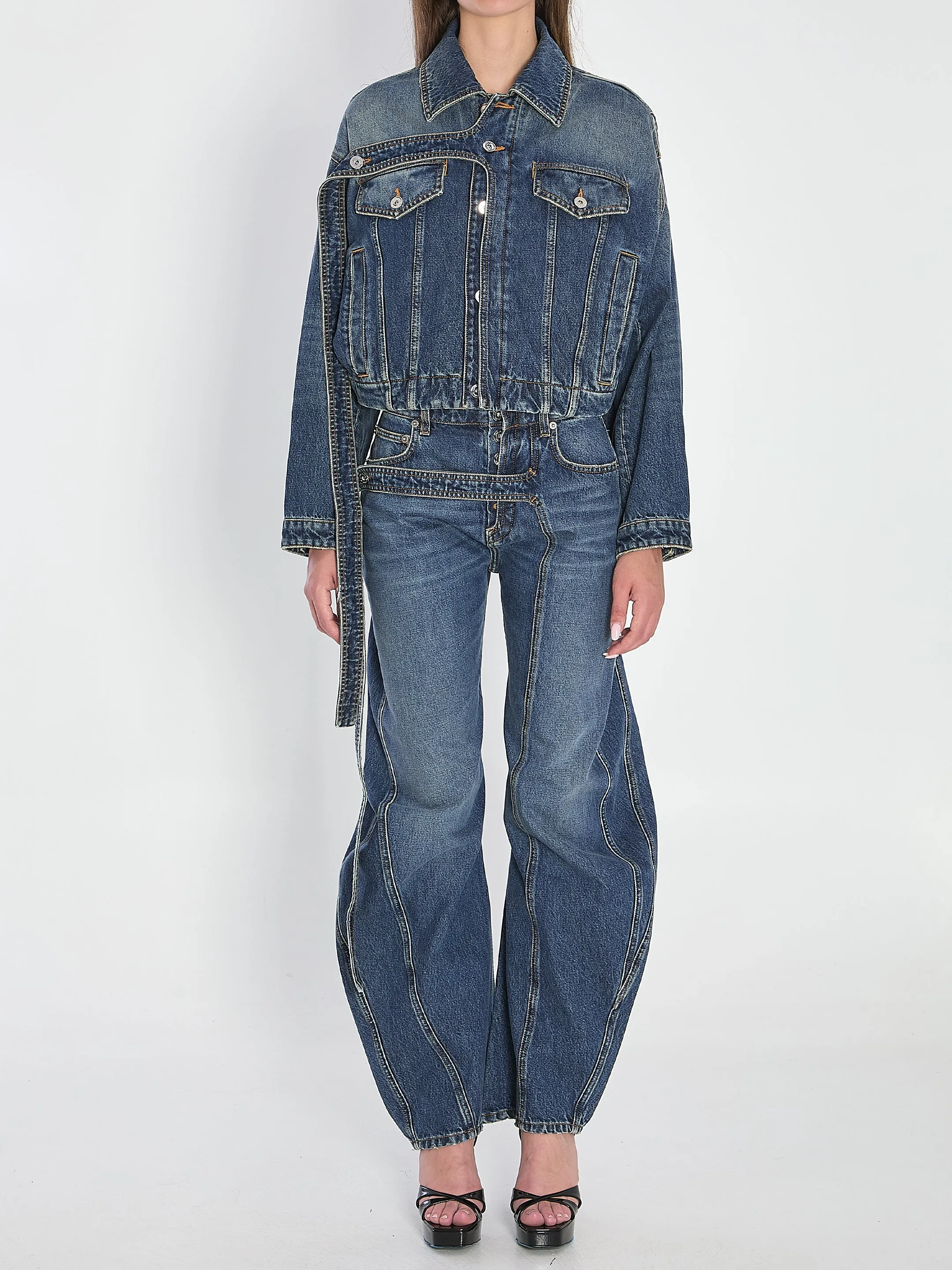 STRAP JACKET IN DENIM sold by Lord & Taylor product image thumbnail 5
