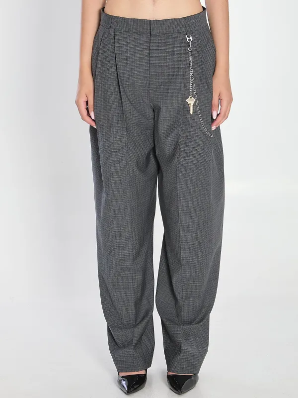 GREY WOOL-BLEND TROUSERS made by Alexander Wang