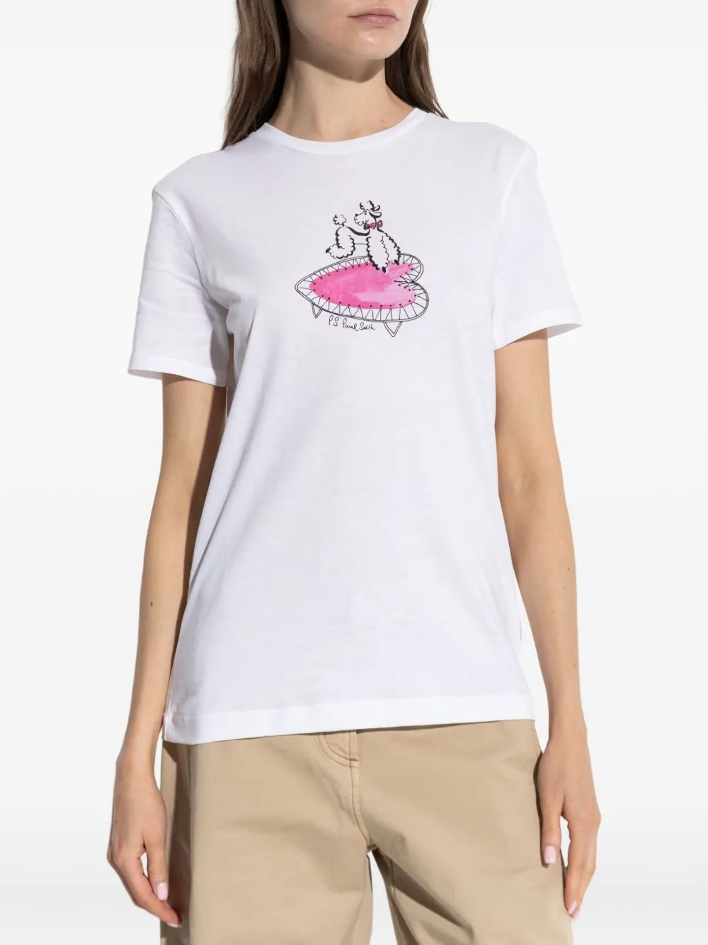 POODLE PRINT COTTON T-SHIRT sold by Lord & Taylor product image thumbnail 4