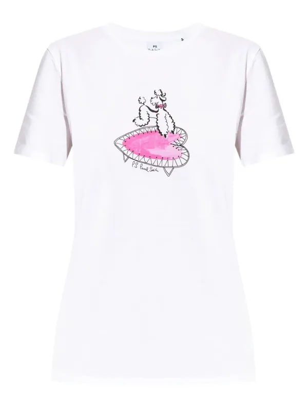 POODLE PRINT COTTON T-SHIRT sold by Lord & Taylor