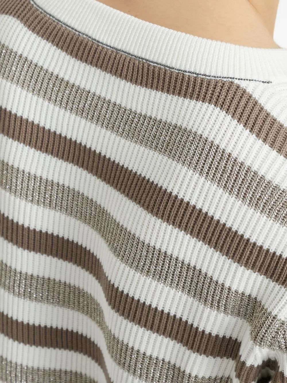 STRIPED COTTON CREWNECK SWEATER sold by Lord & Taylor product image thumbnail 2
