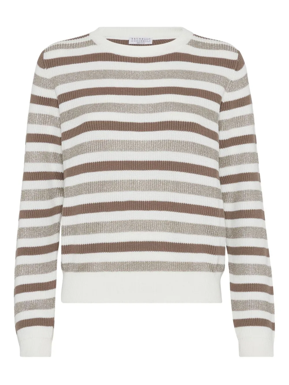 STRIPED COTTON CREWNECK SWEATER sold by Lord & Taylor