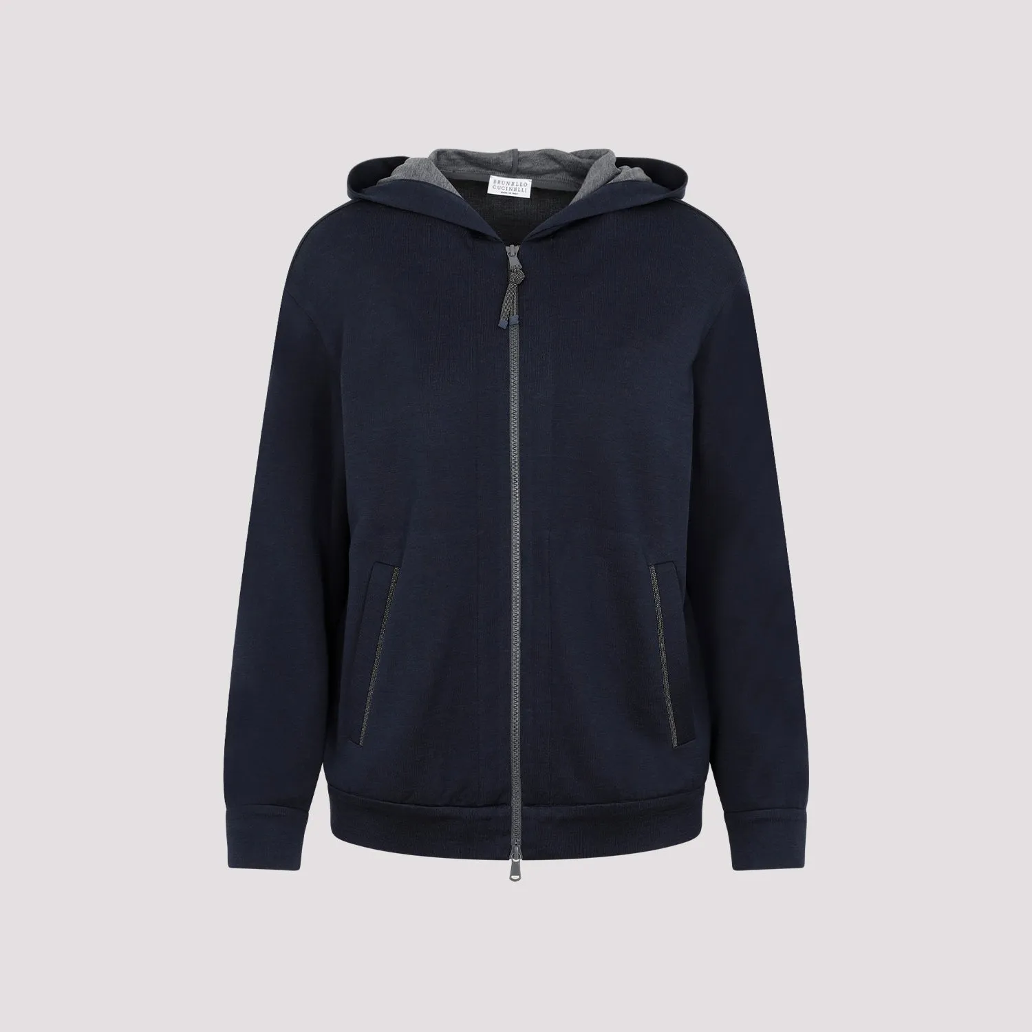 COTTON AND SILK HOODIE sold by Lord & Taylor product image thumbnail 2