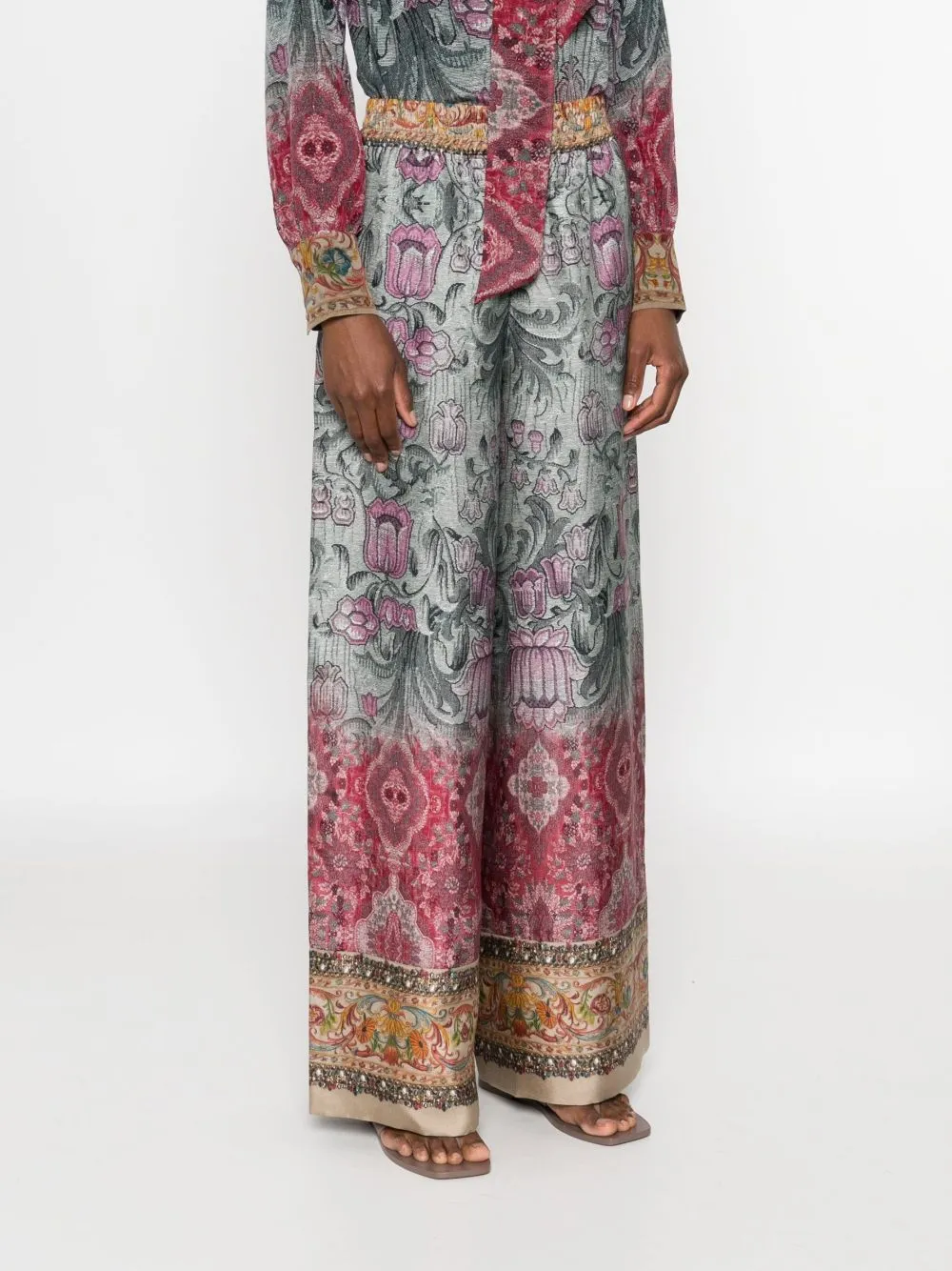 PRINTED SILK TROUSERS sold by Lord & Taylor product image thumbnail 3