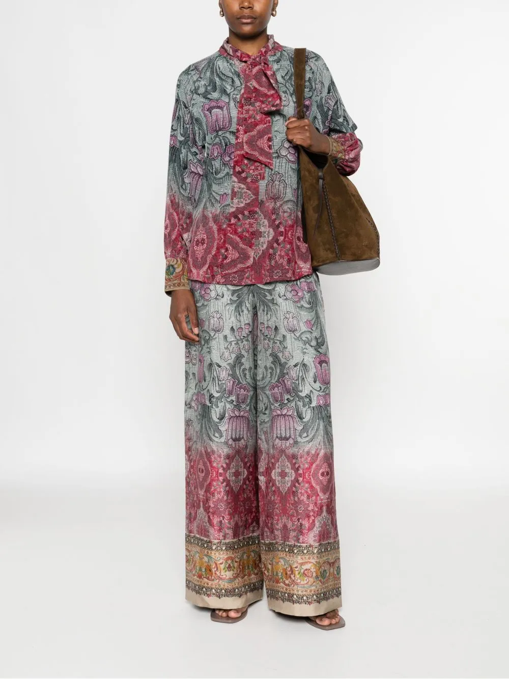 PRINTED SILK TROUSERS sold by Lord & Taylor product image thumbnail 2