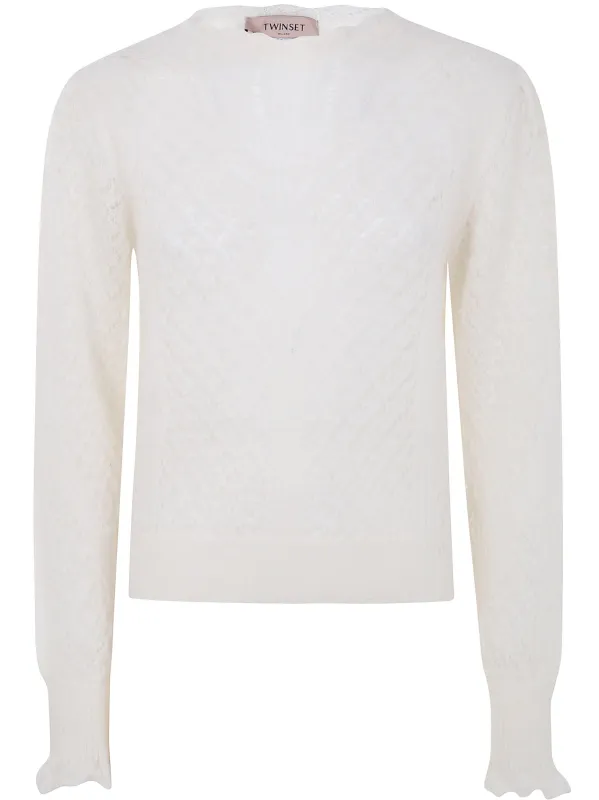 ROUND NECK SWEATER made by Twinset