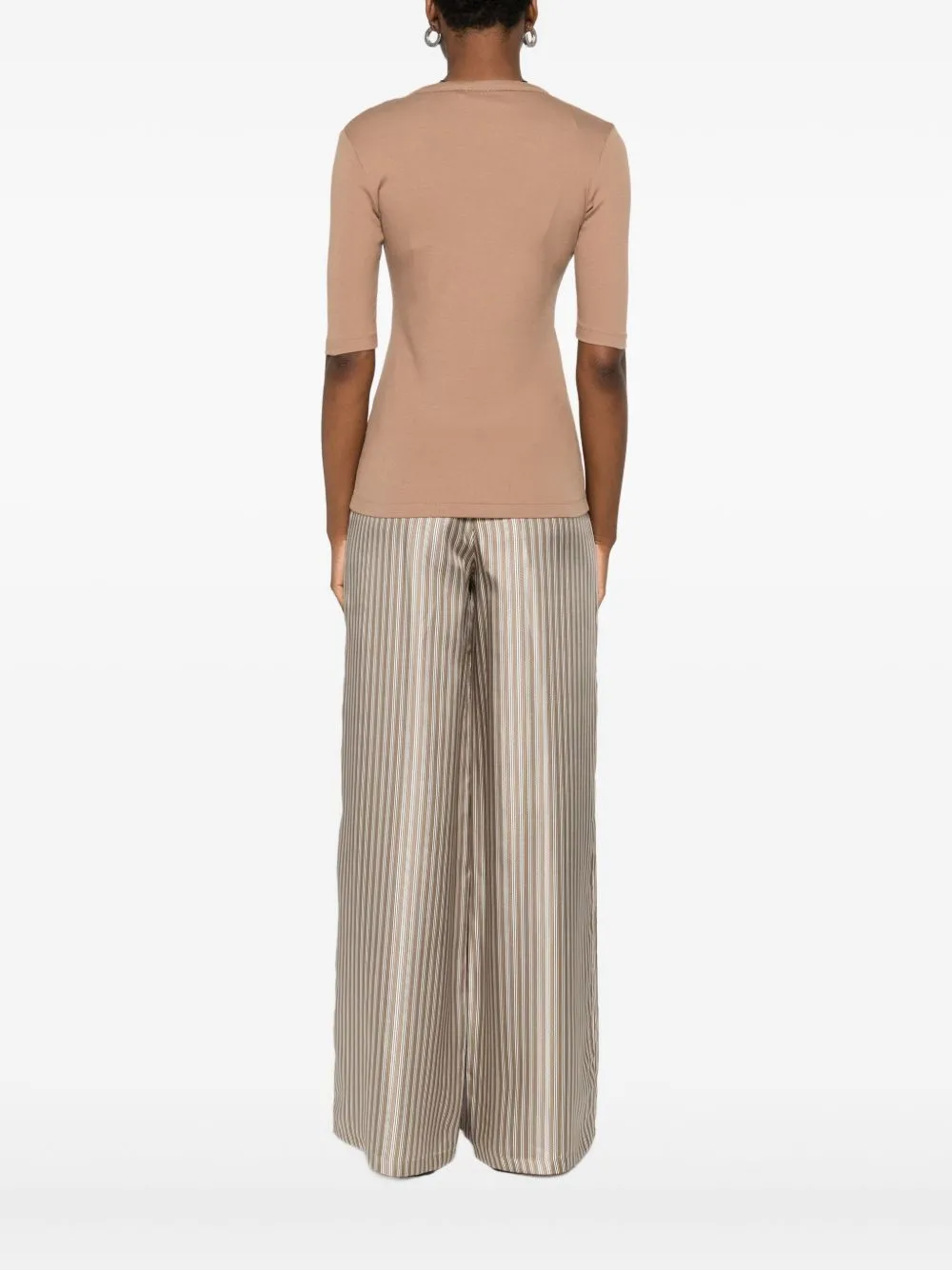 COTTON V-NECKED TOP sold by Lord & Taylor product image thumbnail 3