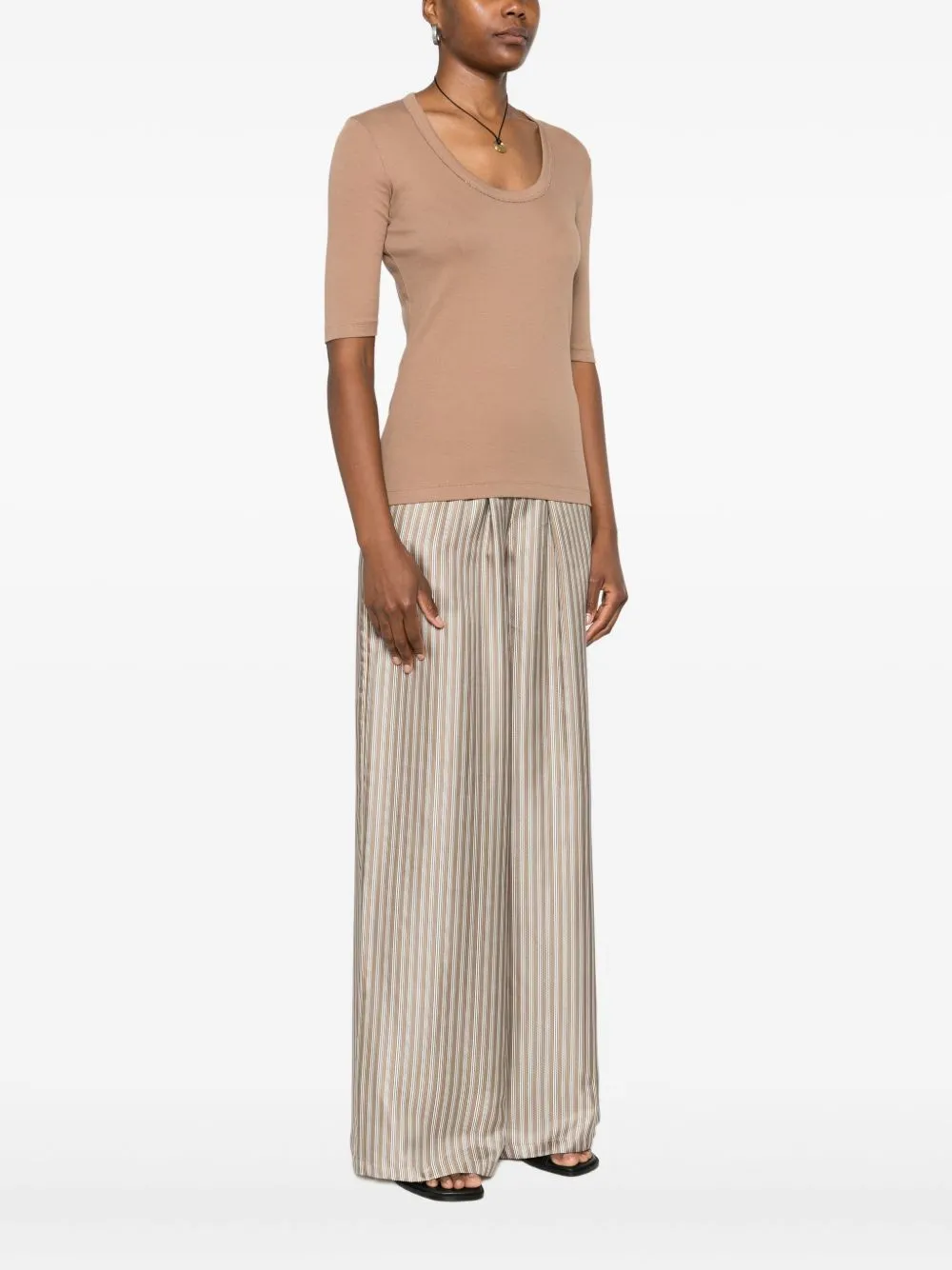 COTTON V-NECKED TOP sold by Lord & Taylor product image thumbnail 5