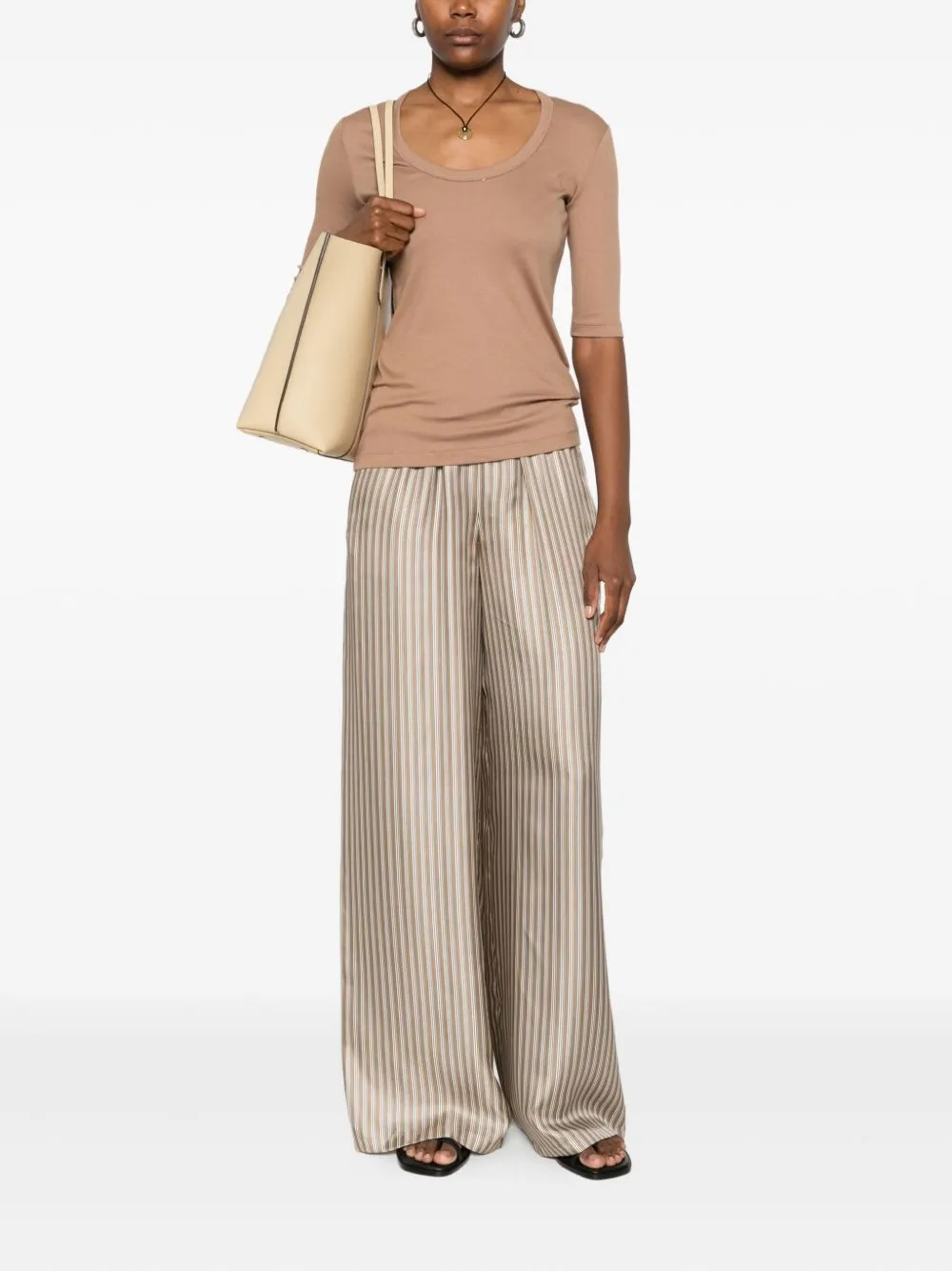 COTTON V-NECKED TOP sold by Lord & Taylor product image thumbnail 2