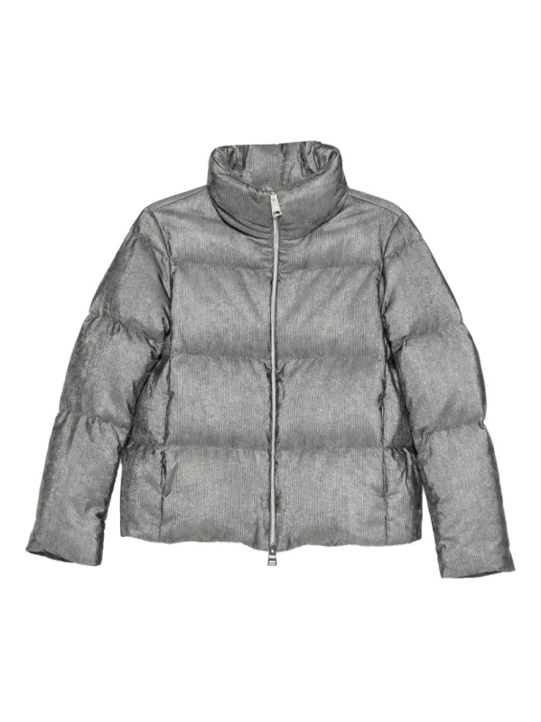 VELVET SHORT DOWN JACKET sold by Lord & Taylor