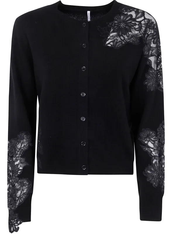 "FIDELE"CARDIGAN WITH LACE sold by Lord & Taylor