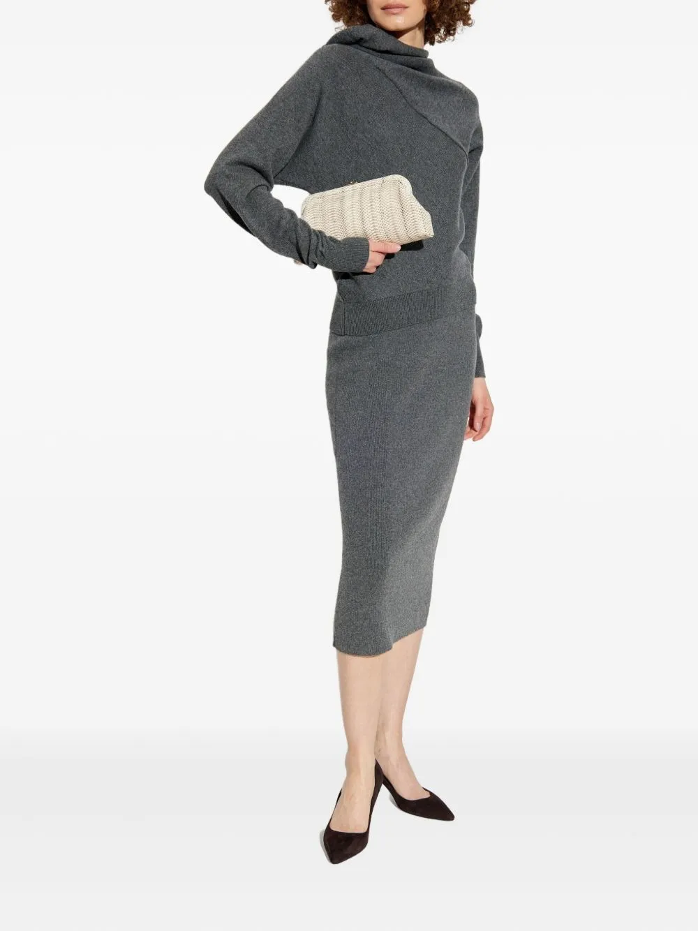 RIBBED SKIRT IN CASHMERE sold by Lord & Taylor product image thumbnail 2